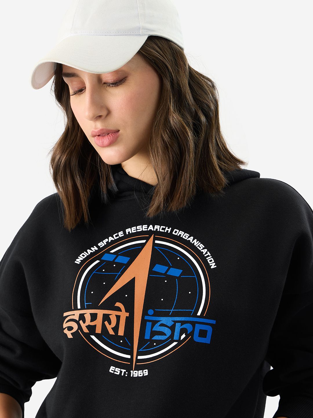 ISRO: Logo Women Oversized Hoodies online