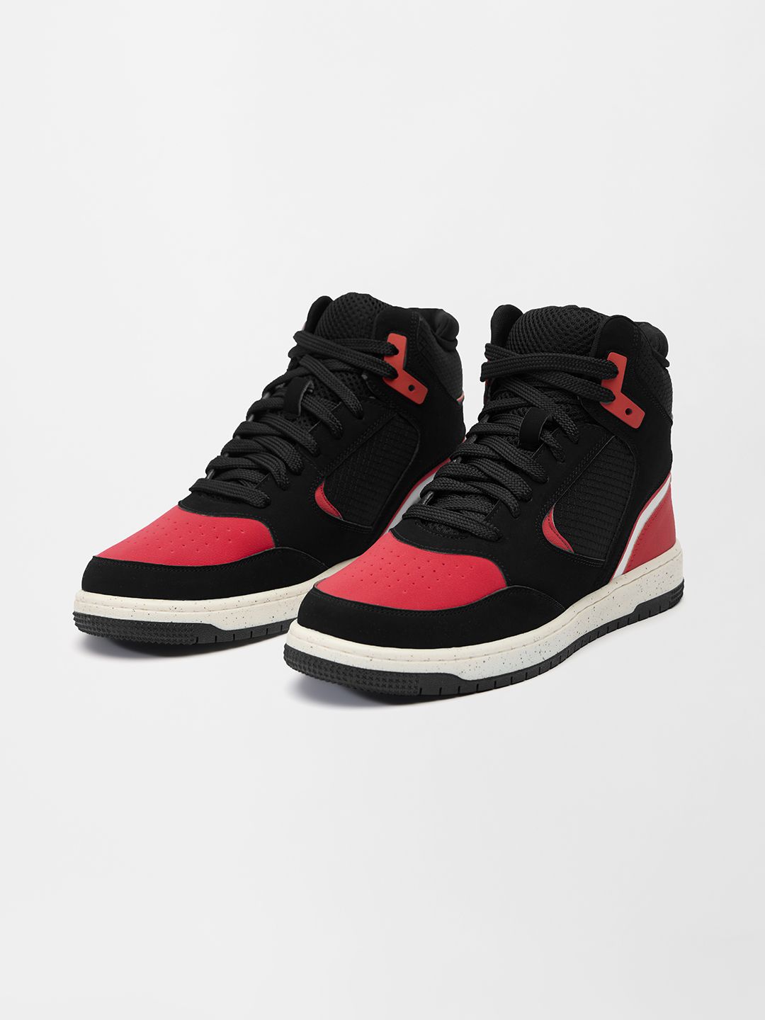 mens red high top sneakers