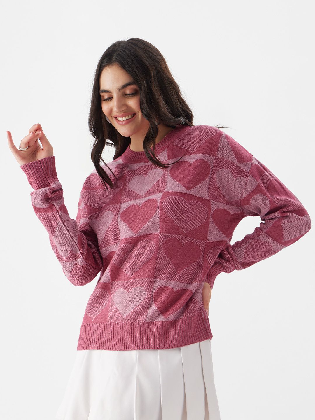 Buy Knitted Sweater: Love Struck Women Knitted Sweaters