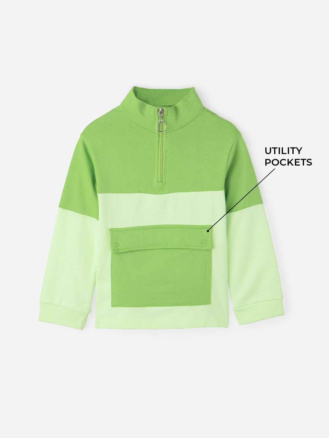 Buy Solids Green Colourblock Girls Cotton Full Sleeve T Shirts Online buy-solids-green-colourblock-girls-cotton-full-sleeve-t-shirts-online