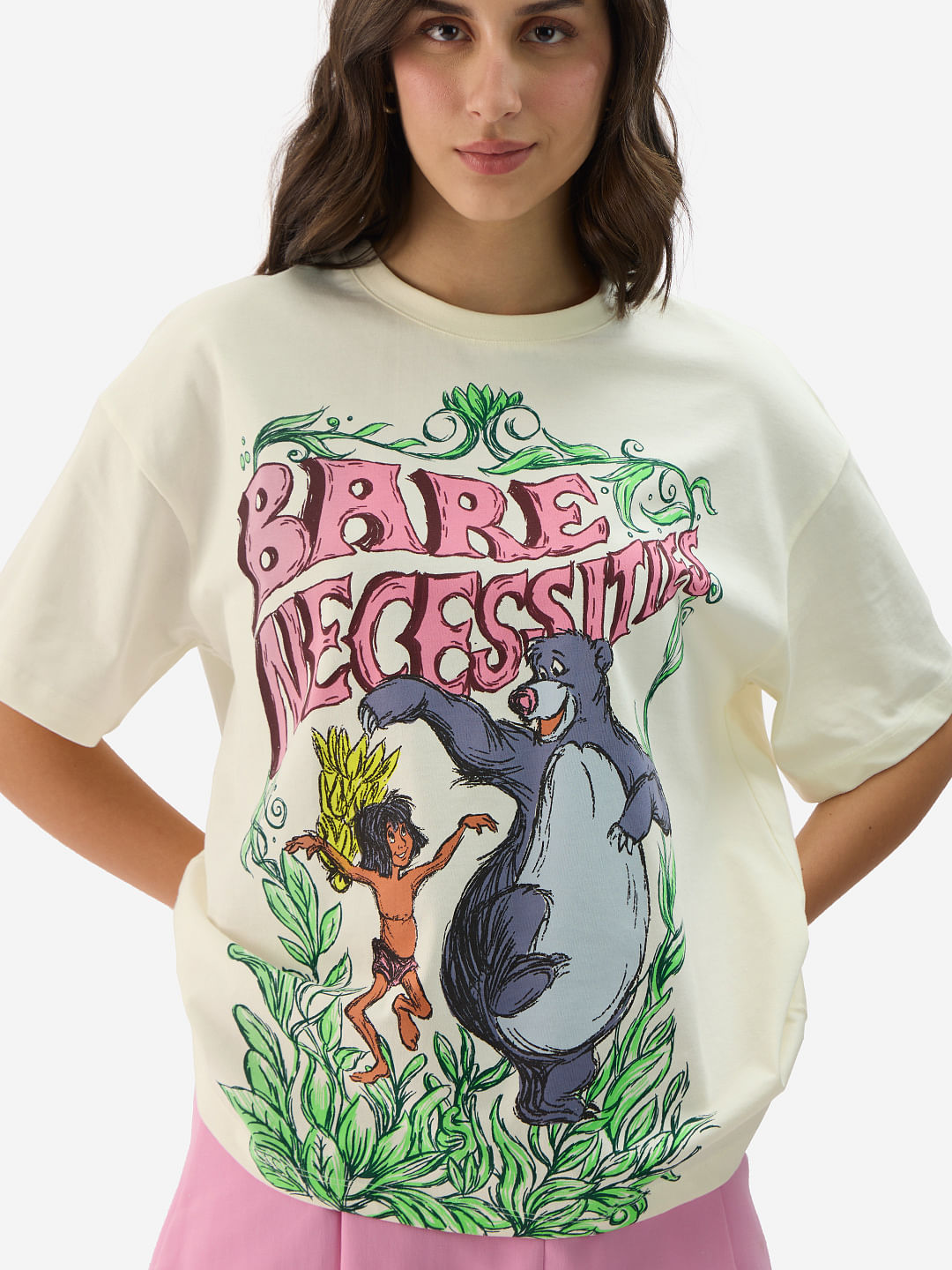 Buy Disney: Bare Necessities Women Oversized T-Shirts online at The ...