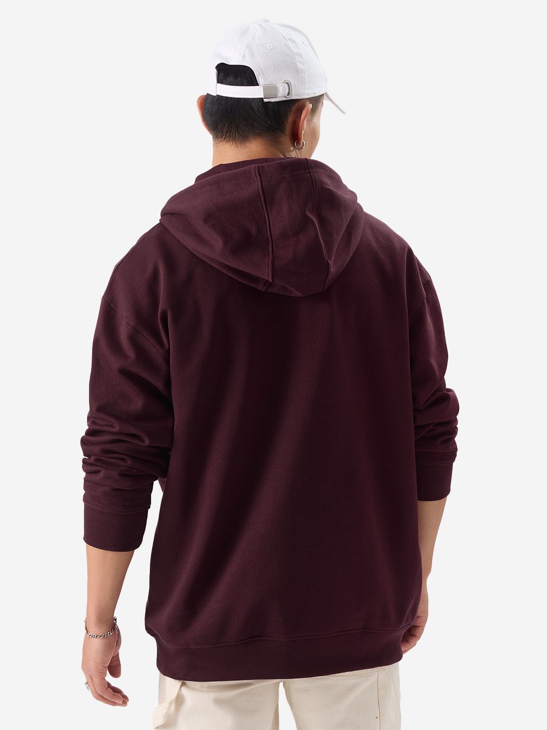 TSS Originals: Burgundy Bliss Men Oversized Hoodies price