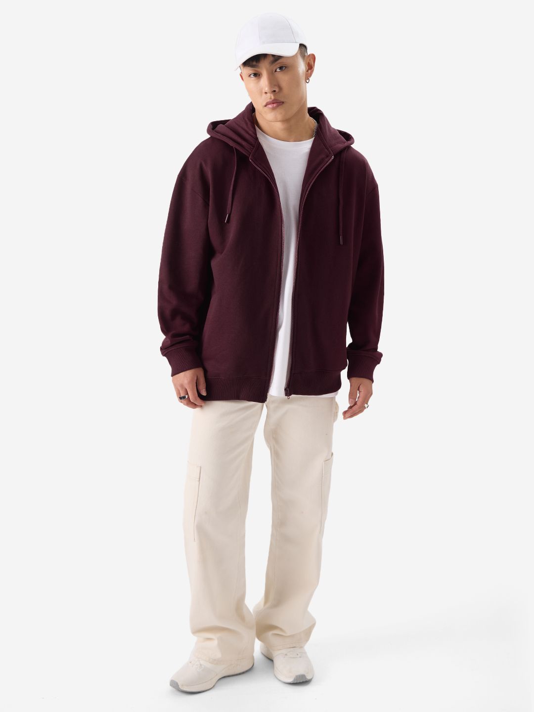 TSS Originals: Burgundy Bliss Men Oversized Hoodies online