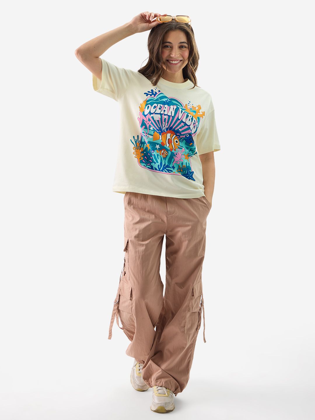 Disney: Ocean Vibes Women Relaxed Fit T-Shirts price