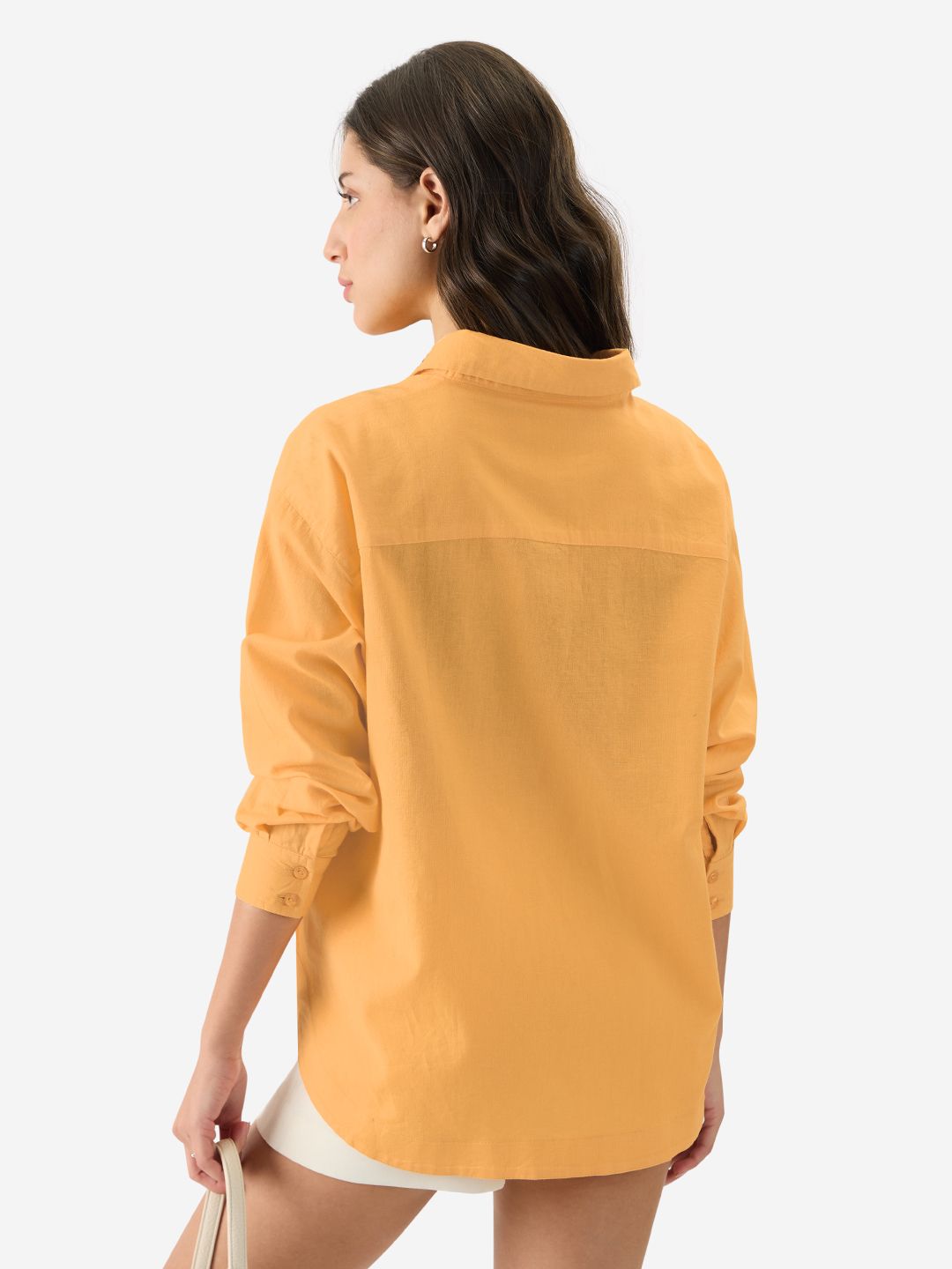 Buy Solids Sunny Yellow Women Boyfriend Shirts Online