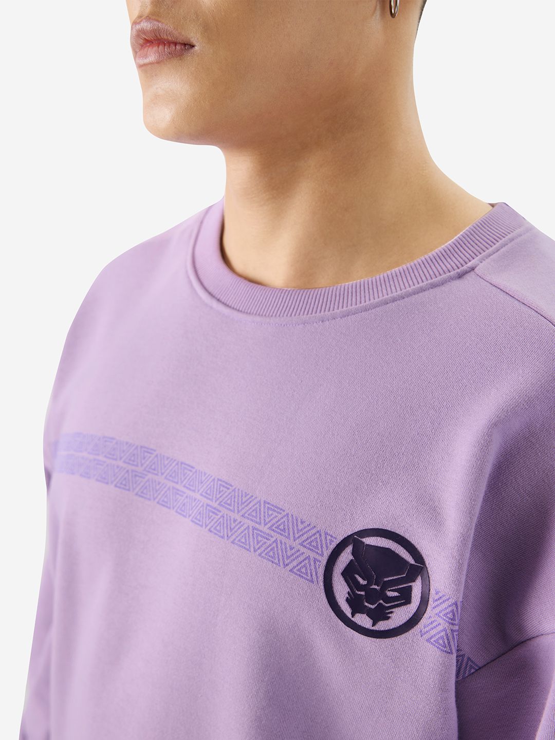 Black Panther: Graphic Panther Men Oversized Sweatshirts online