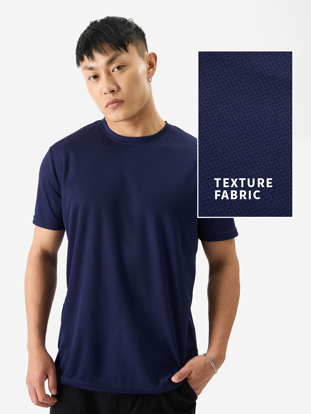 Buy Solid: Navy Dot T-Shirts Online