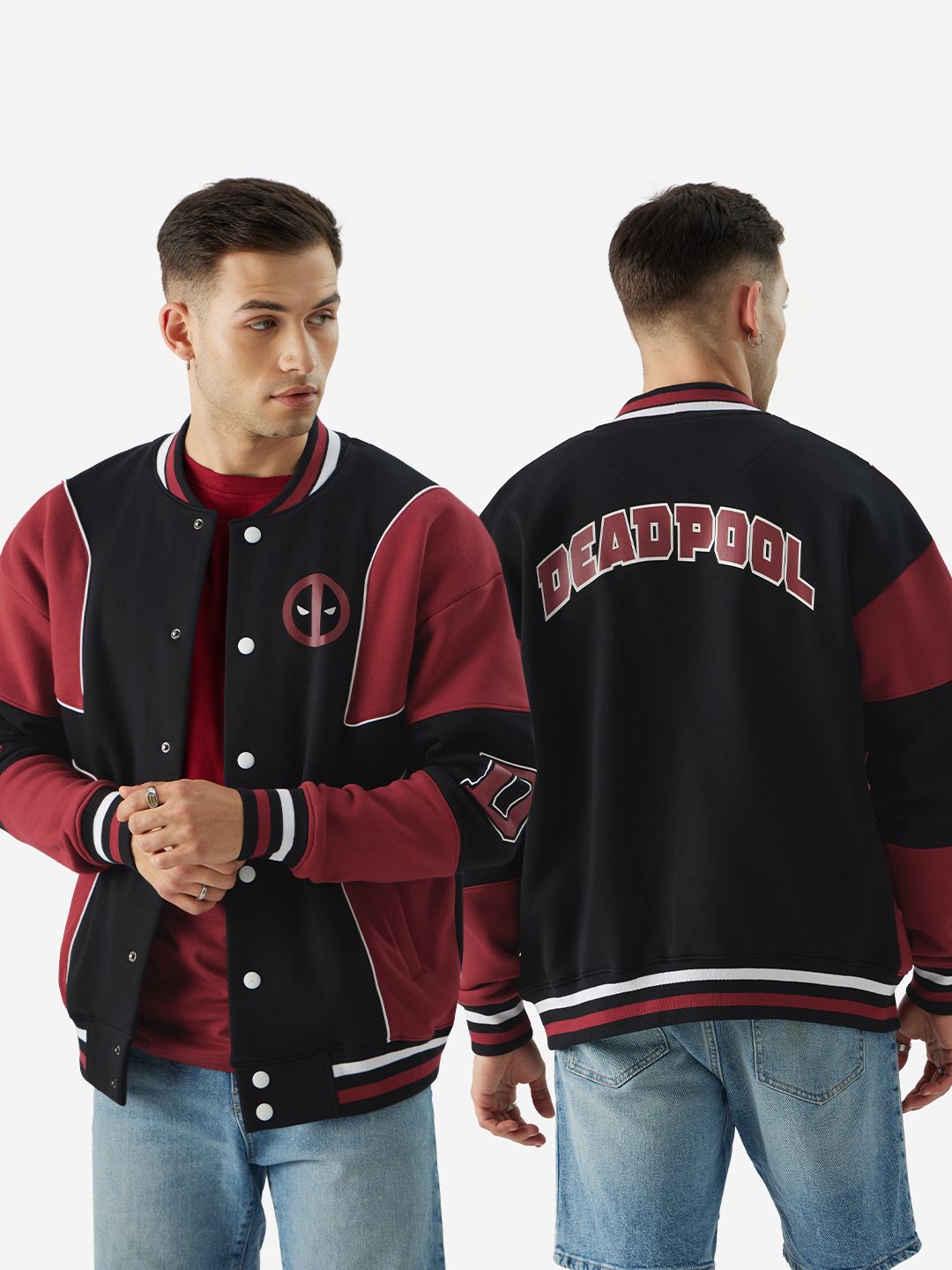 Buy Deadpool: Merc with a mouth Mens Varsity Jacket Online