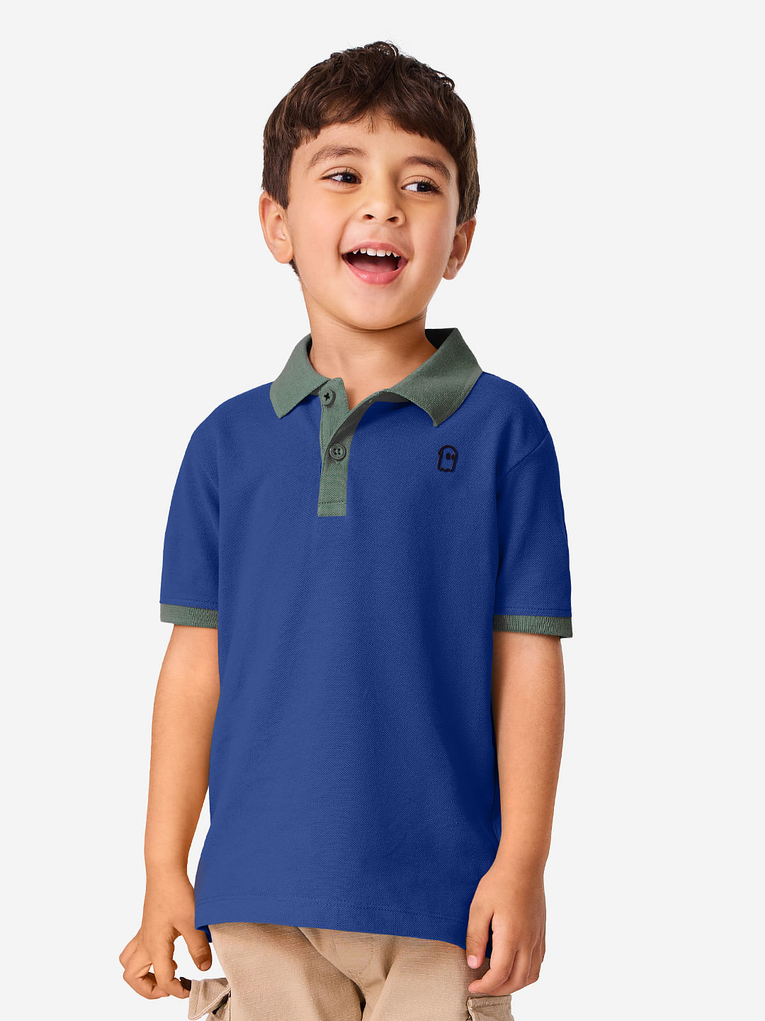 Buy Solids: Blue Grass Boys Polo T-shirt Online