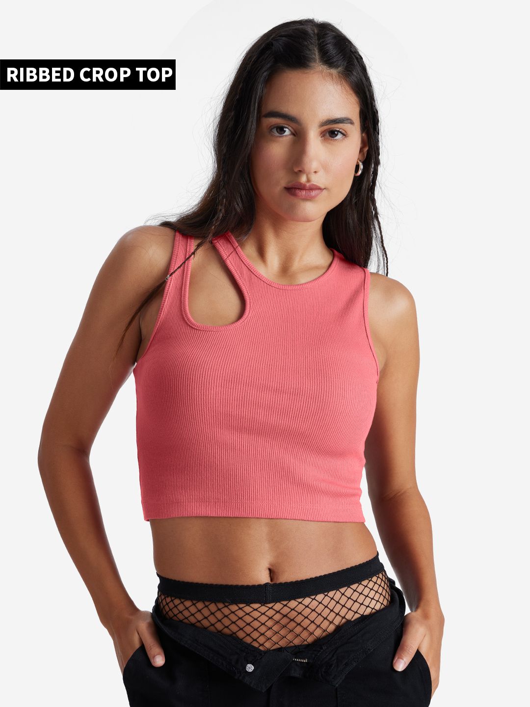 Buy Solids Coral Pink Womens Tank Top online at The Souled Store.