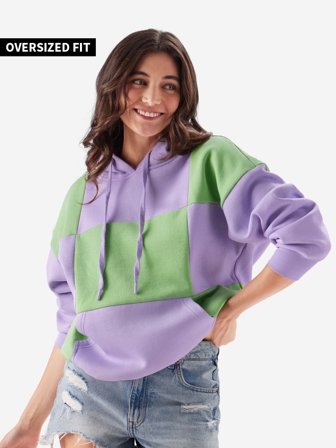 Buy Lilac Fern Hoodie Women Oversized Hoodie Online