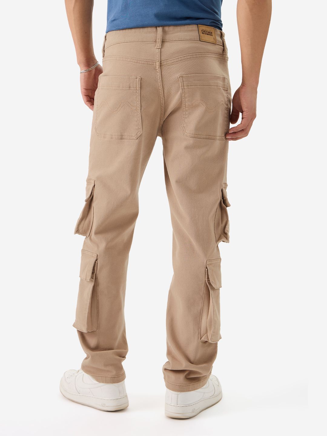 Buy Solids: Oak Buff Men Cargo Jeans