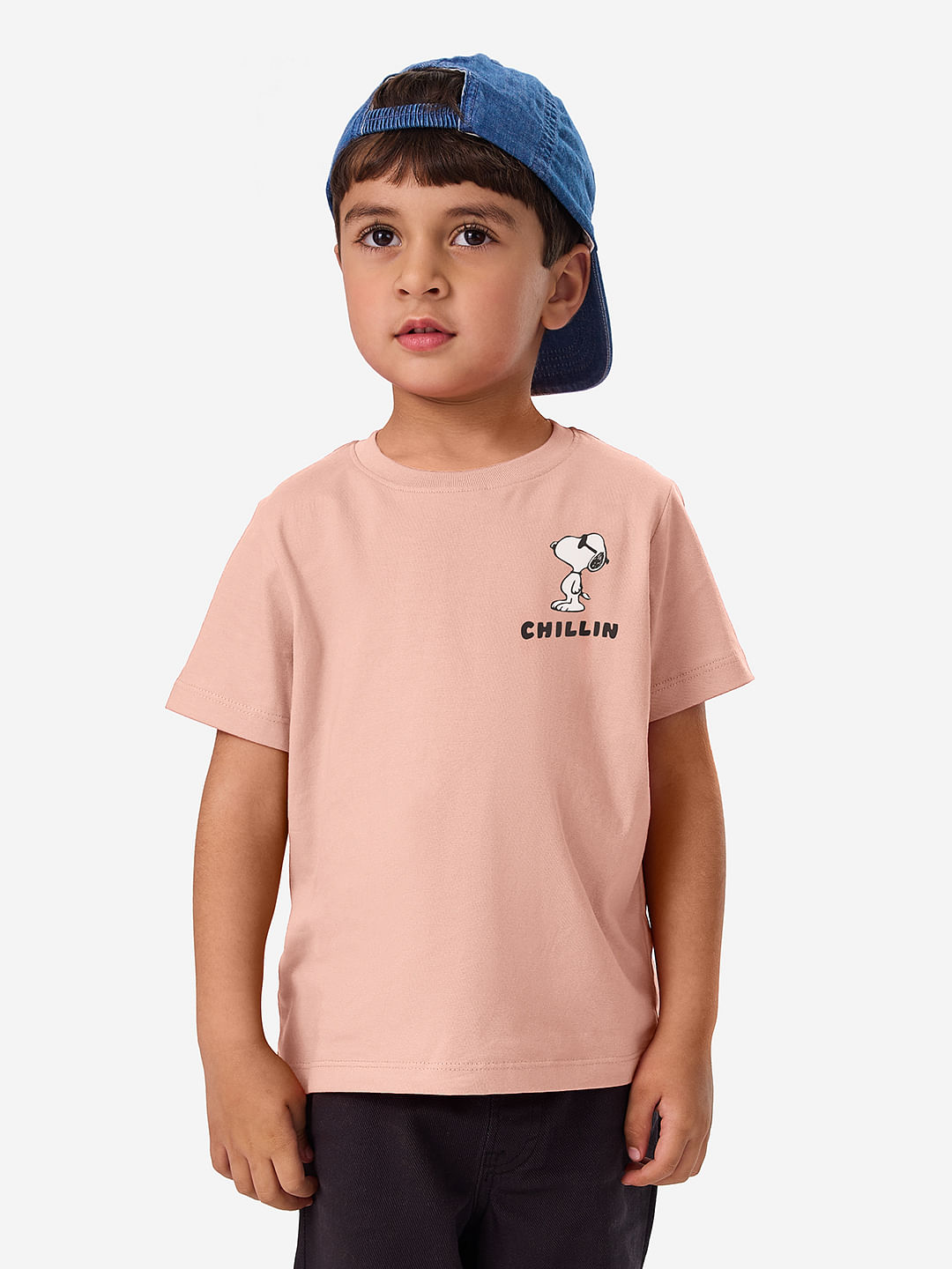 Peanuts Chillin Boys Cotton Oversized T Shirts