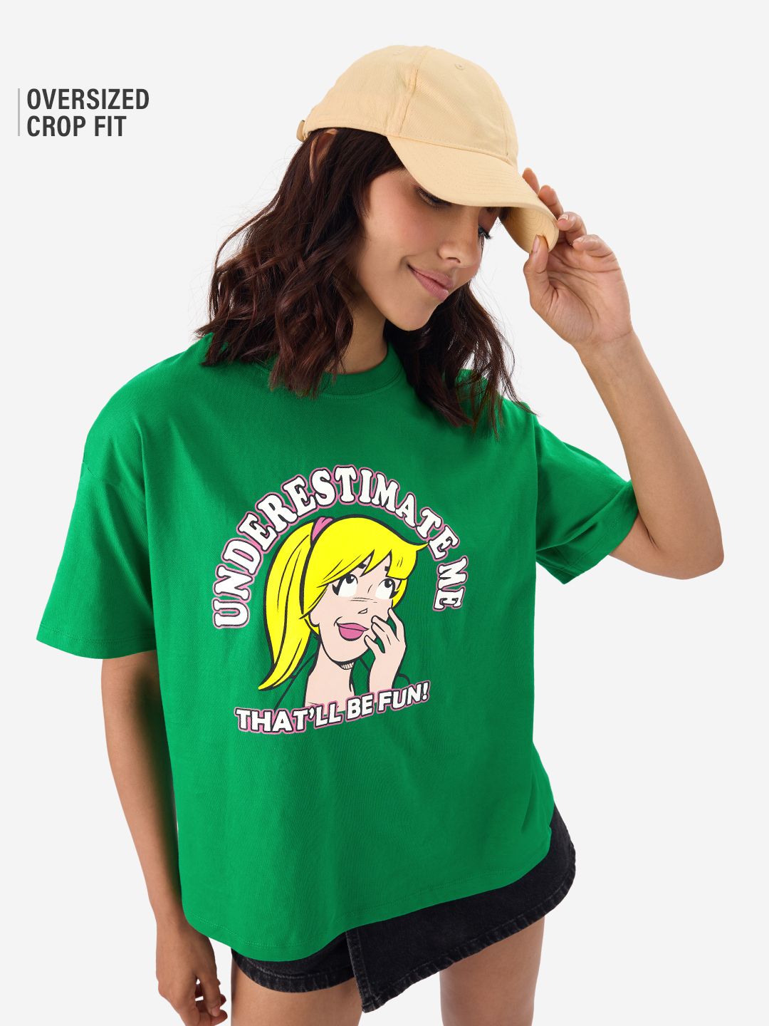 Archie: Underestimate Me Women Oversized T-Shirts Online