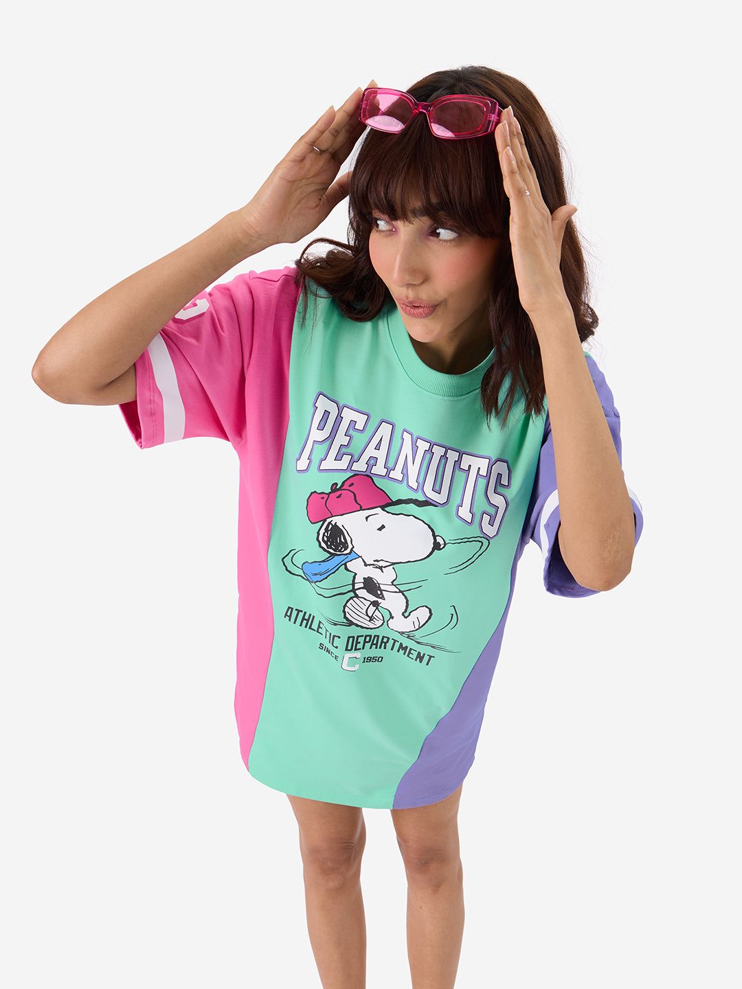 Buy Peanuts Athletic Department Women Oversized TShirt Dresses online