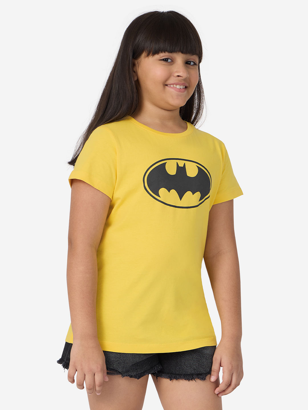 Buy Batman Logo Girls T Shirt Online 5111