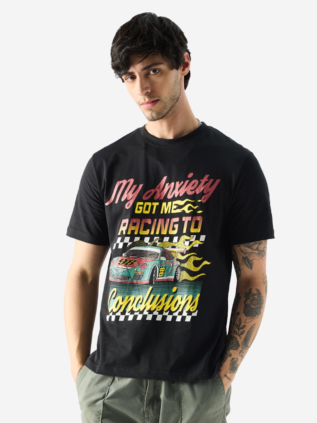 Buy TSS Originals: My Anxiety Got Me Racing T-Shirts Online