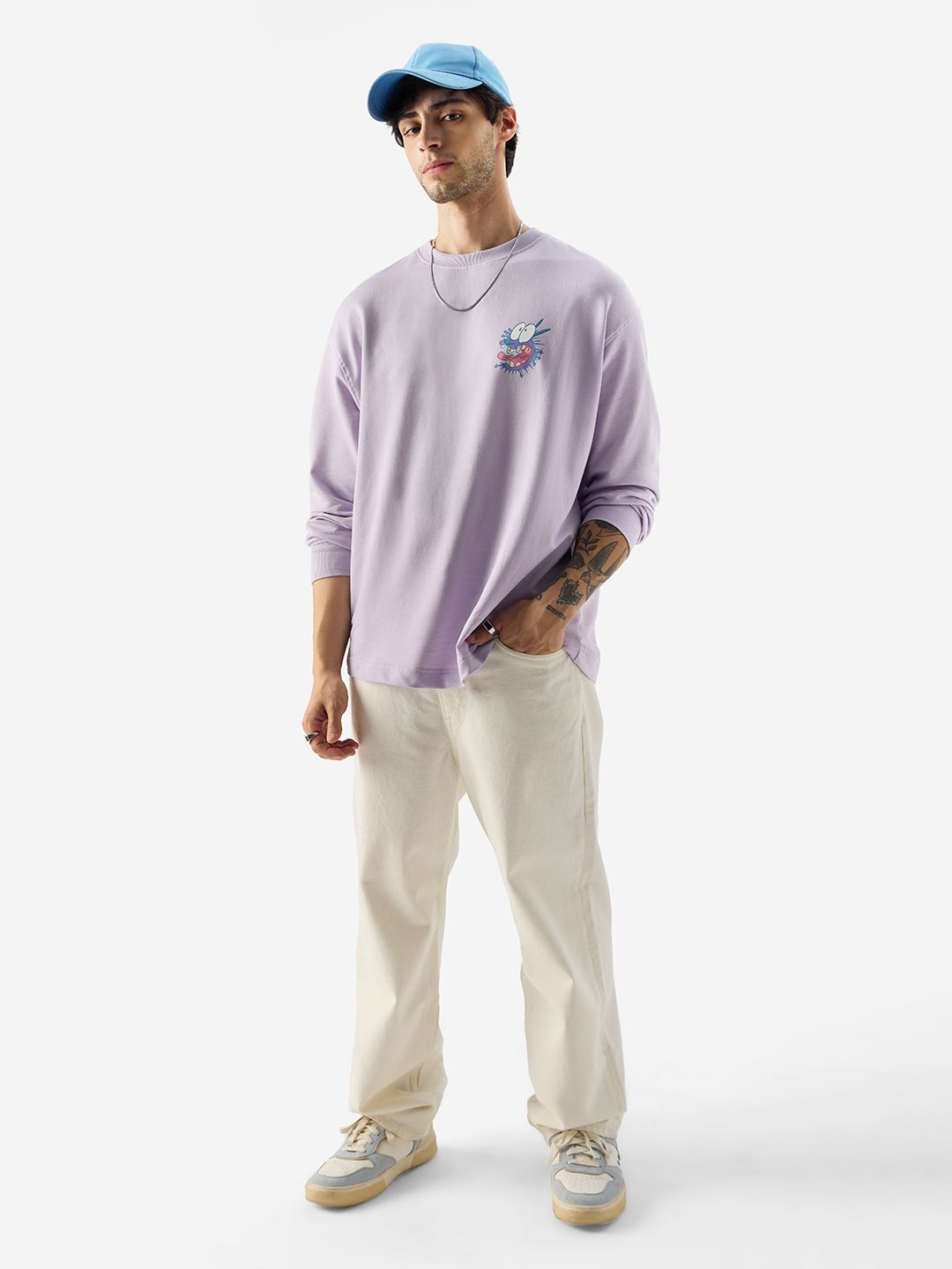 Courage: YIKES Oversized Full Sleeve T-Shirts price