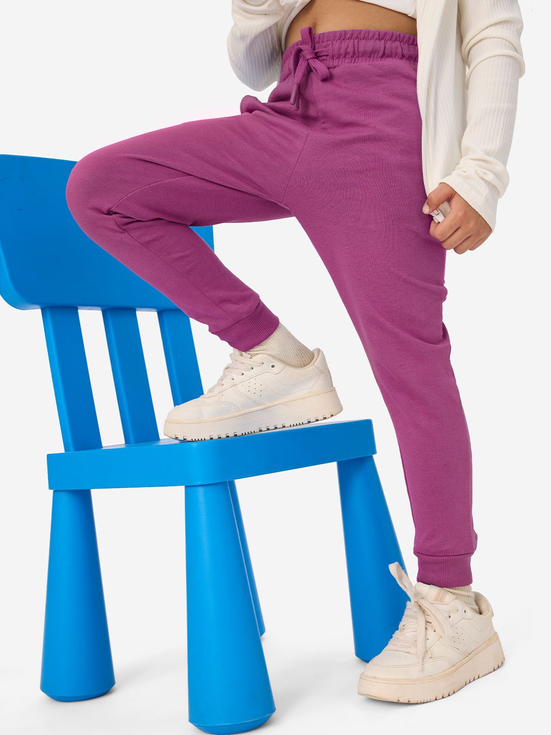 TSS Originals: Pink Mermaid Girls Cotton Joggers (2-8 Yrs) Online