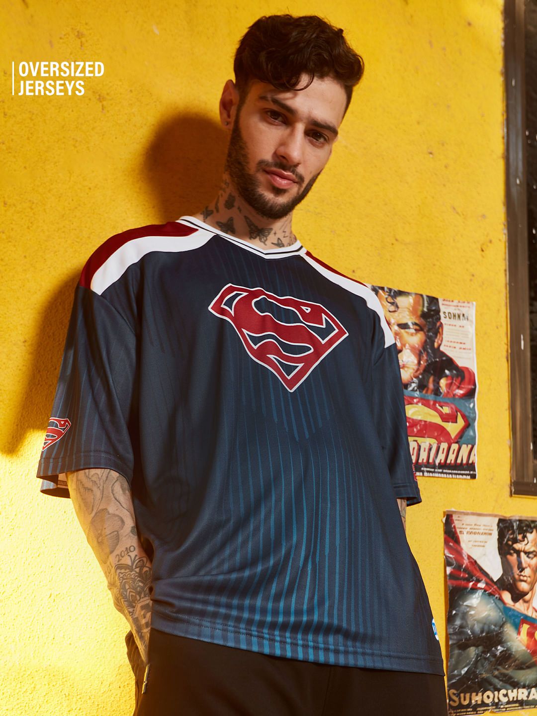 Buy Superman Logo Oversized Jersey Online
