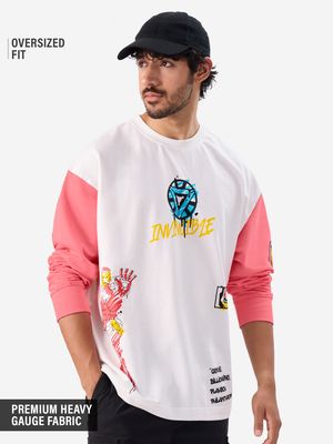 Iron-Man: Graffiti Oversized Full Sleeve T-Shirts By Marvel™
