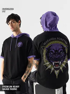 Black Panther: Wakanda Forever Hooded T-Shirts Online