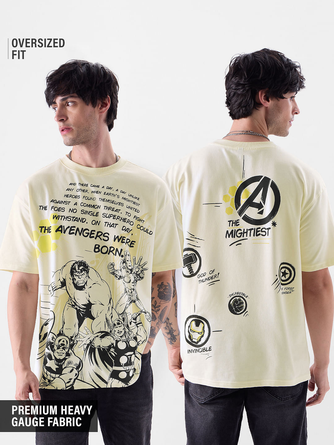 Buy Avengers The Mightiest Heroes Oversized T Shirts Online