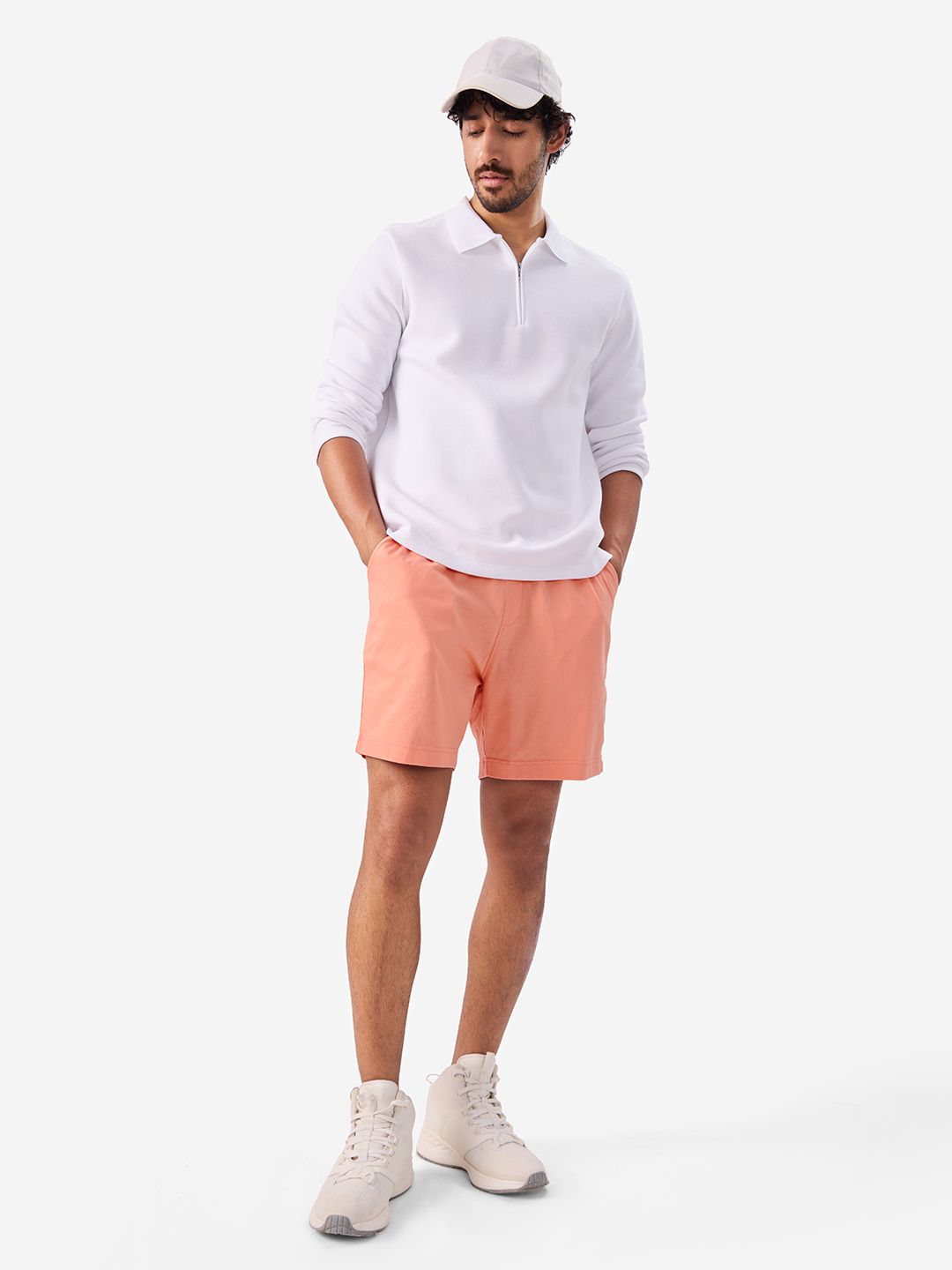 Home Shorts: Peach Pink Men Home Shorts online