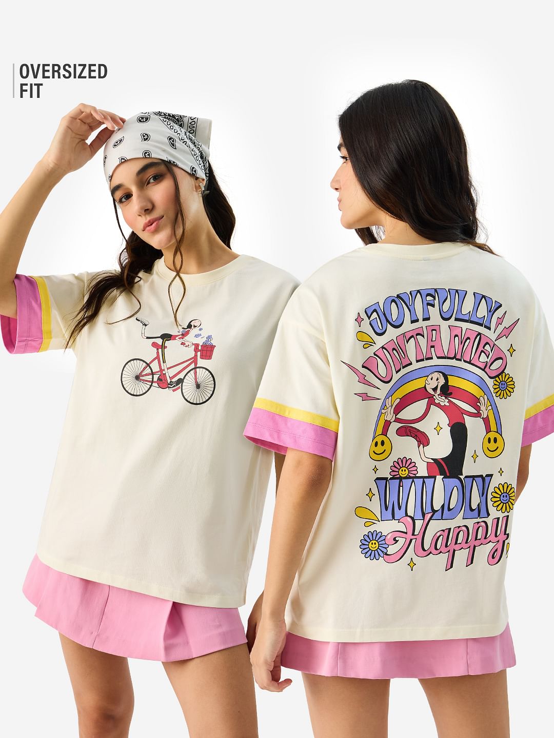 Buy Popeye Wildly Happy Women Oversized T Shirts Online At The Souled