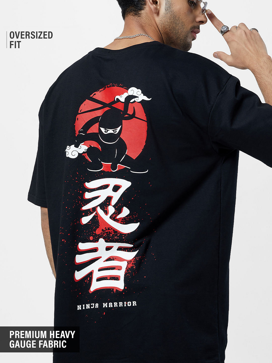Ninja Warrior Oversized T-Shirts By The Souled Store