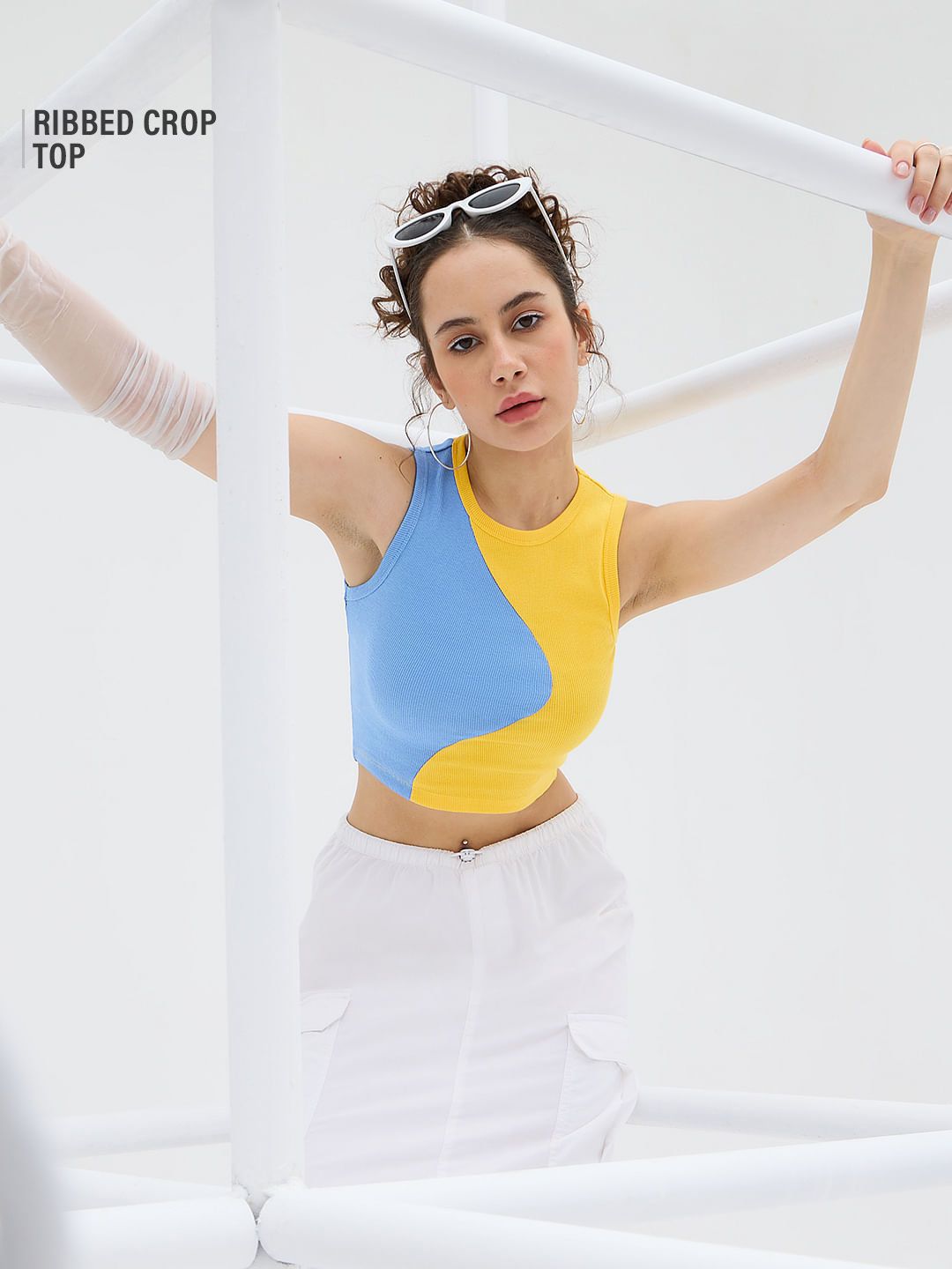 Colourblock: Tropical Breeze Cropped Tank Tops