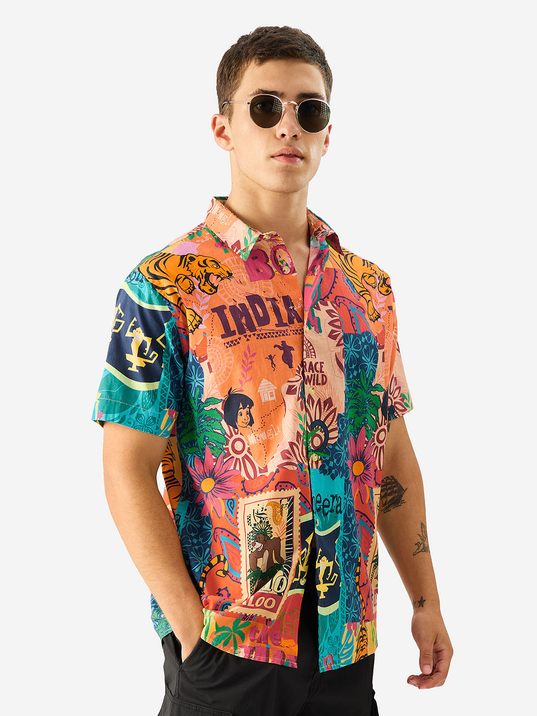 Buy Jungle Book Indie Print Summer Shirts Online at The Souled Store.