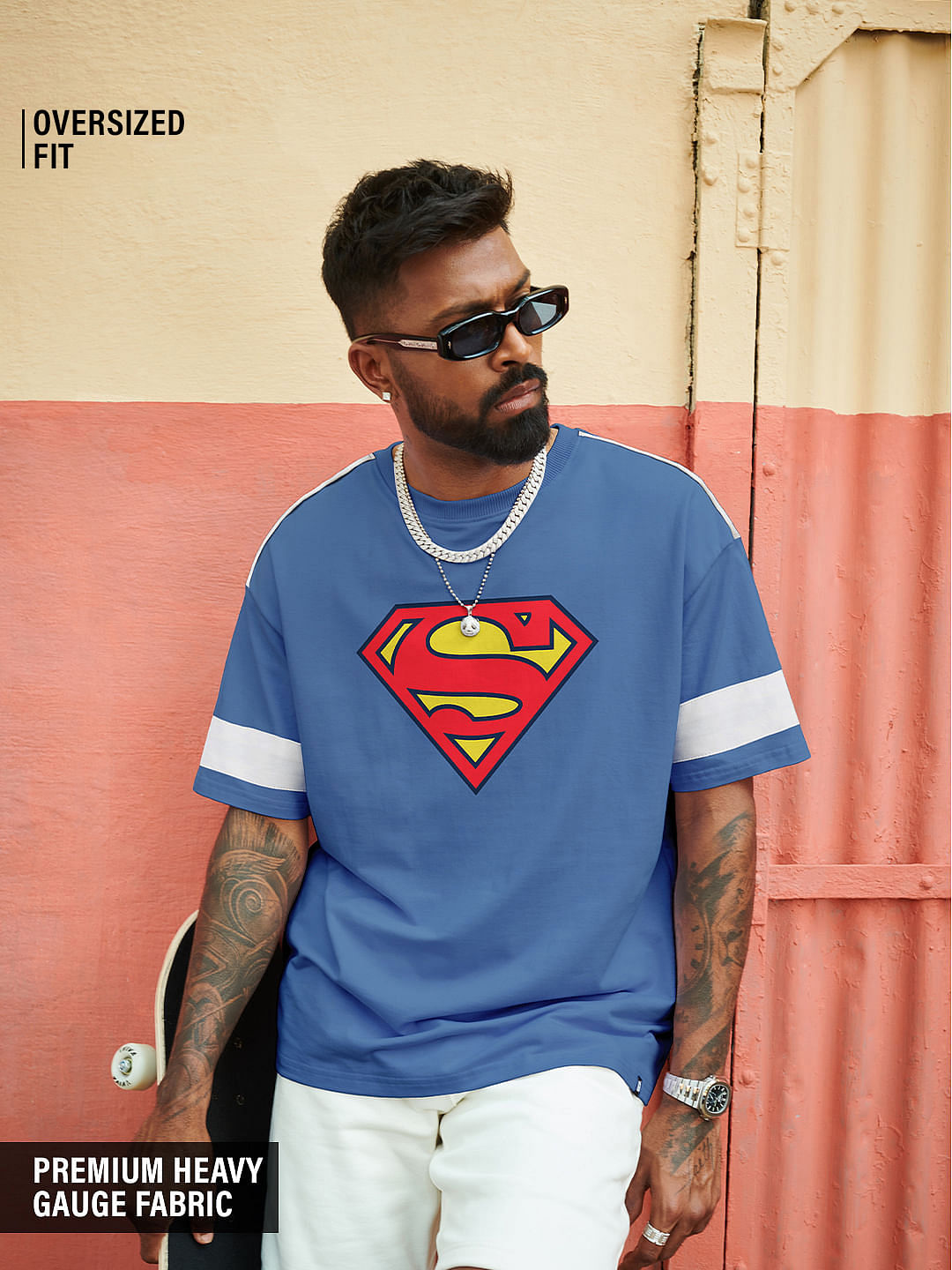 Blue superman t shops shirt