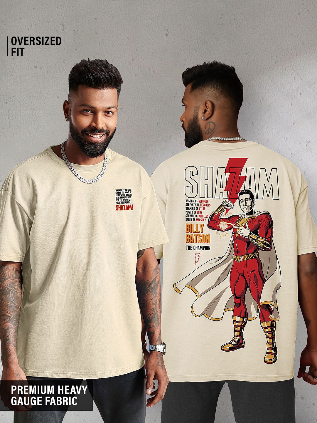 Buy Shazam Billy Batson Oversized T Shirts Online 1711622485 2286050 