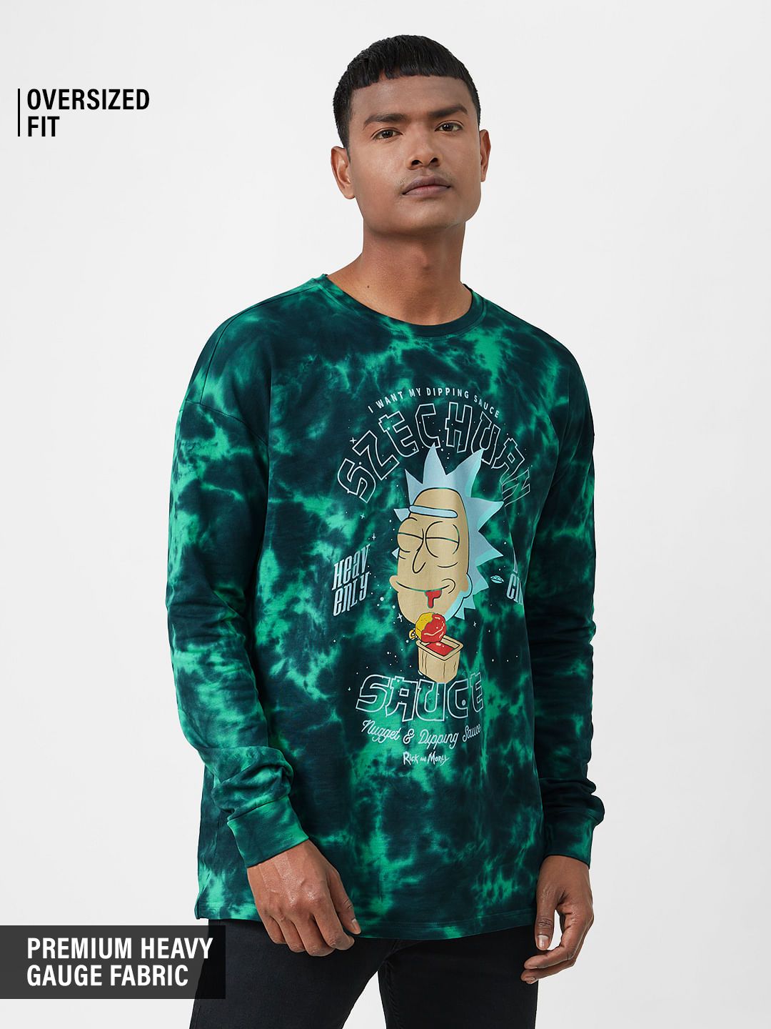 Rick And Morty: Szechuan Oversized Full Sleeve T-Shirts