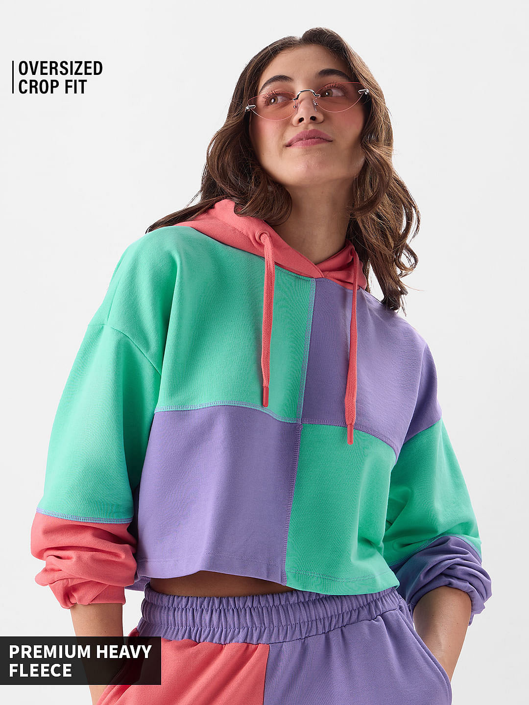 Buy Orchid Sorbet Hoodie Women Cropped Oversized Hoodies online at The Souled Store.