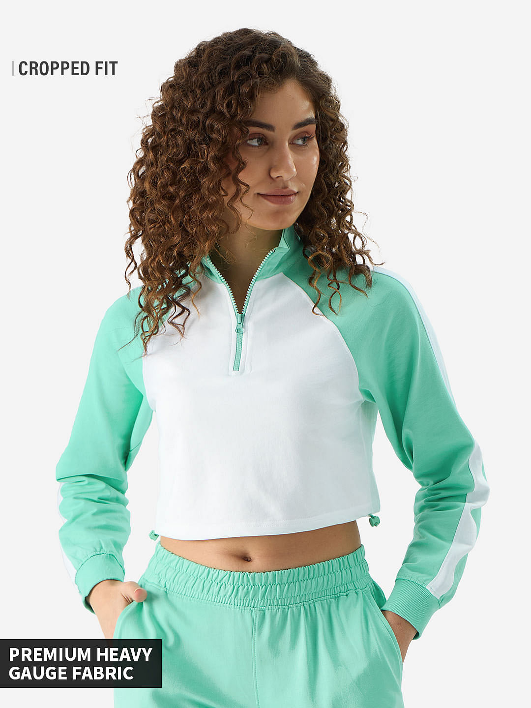 Applemint High Neck Top