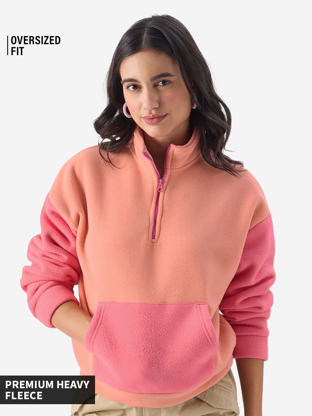 Coral sweatshirt ladies Clearance