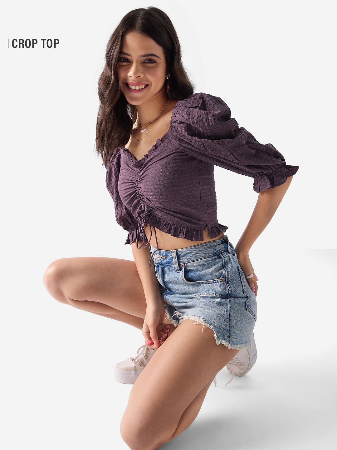 Textured Top: Mauve