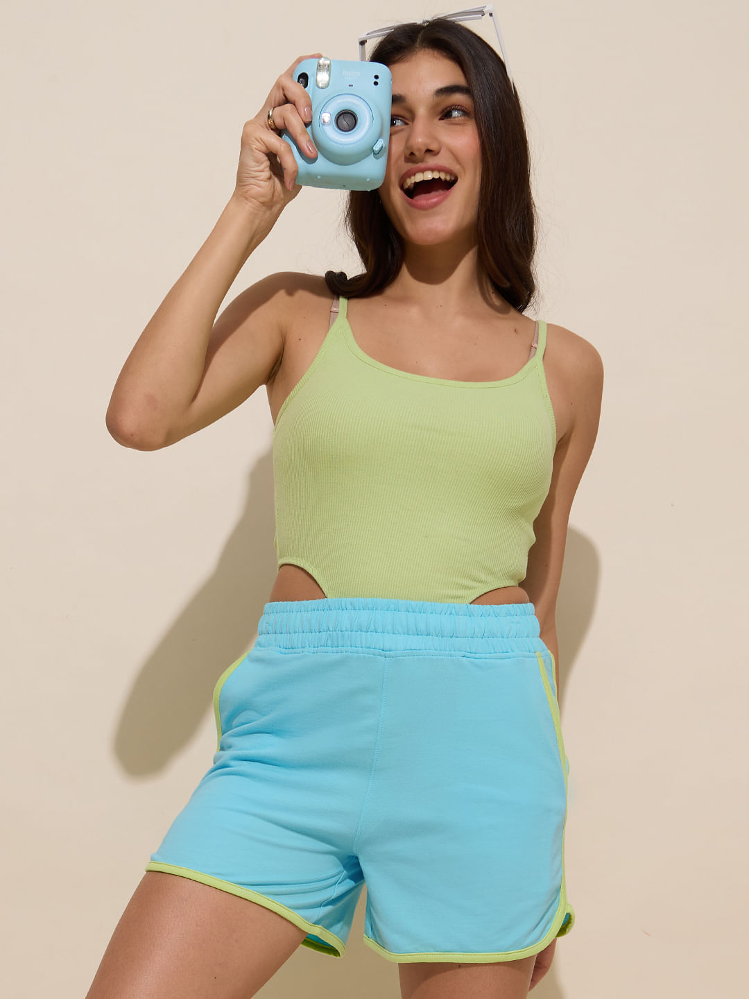 Buy Airy Blue Dolphin Shorts Women Lounge Shorts online at The Souled Store