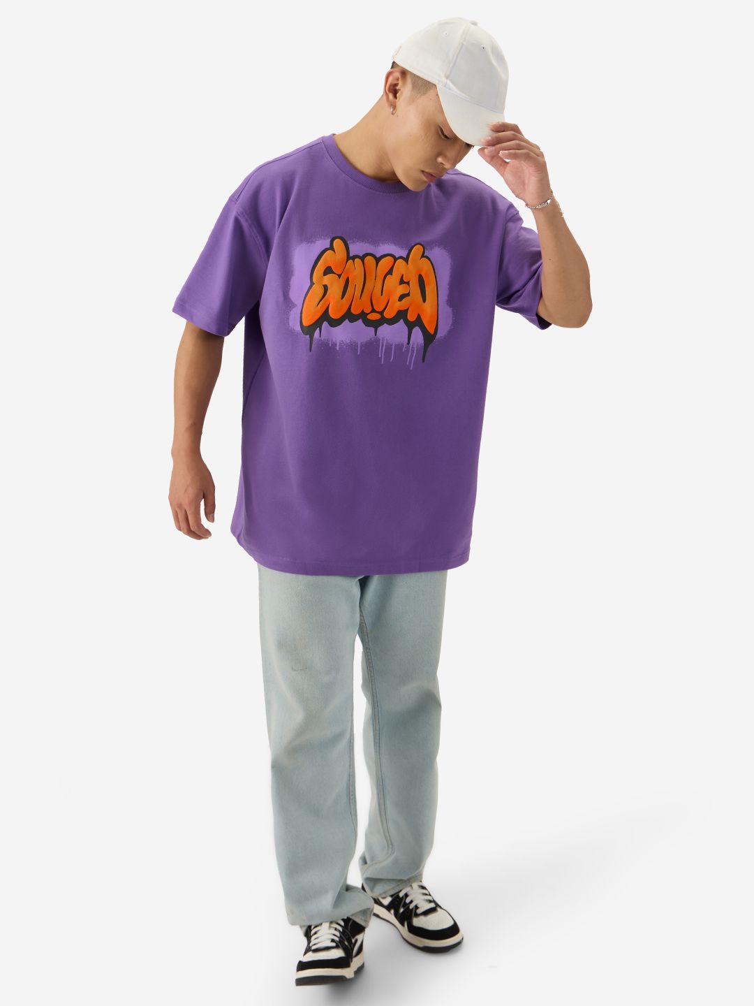Buy TSS Originals: Purple Oversized T-Shirts