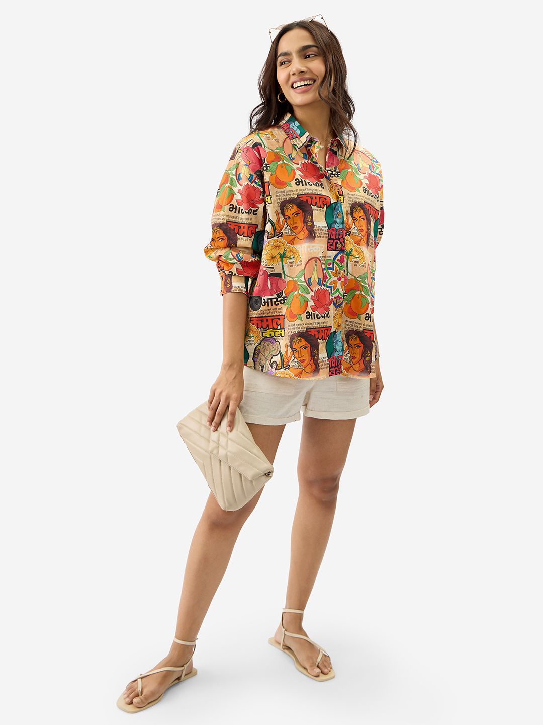 TSS Originals: Indian Retro Women Boyfriend Shirts price