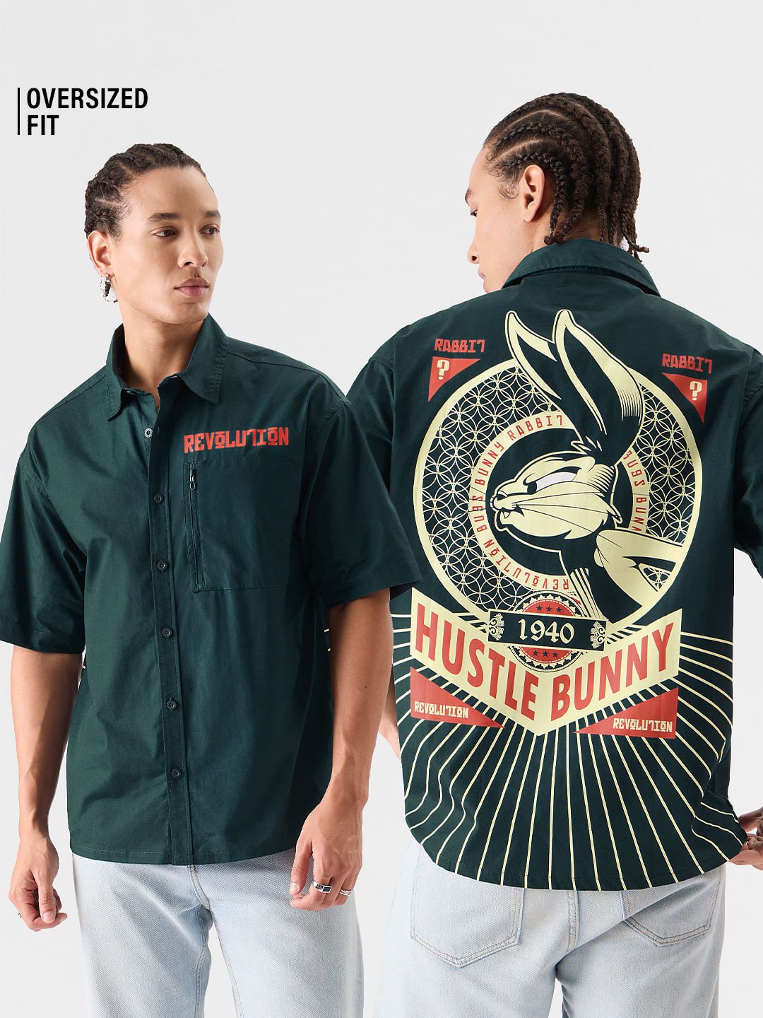 Buy Looney Tunes: Rebel Rabbit Oversized Shirts Online