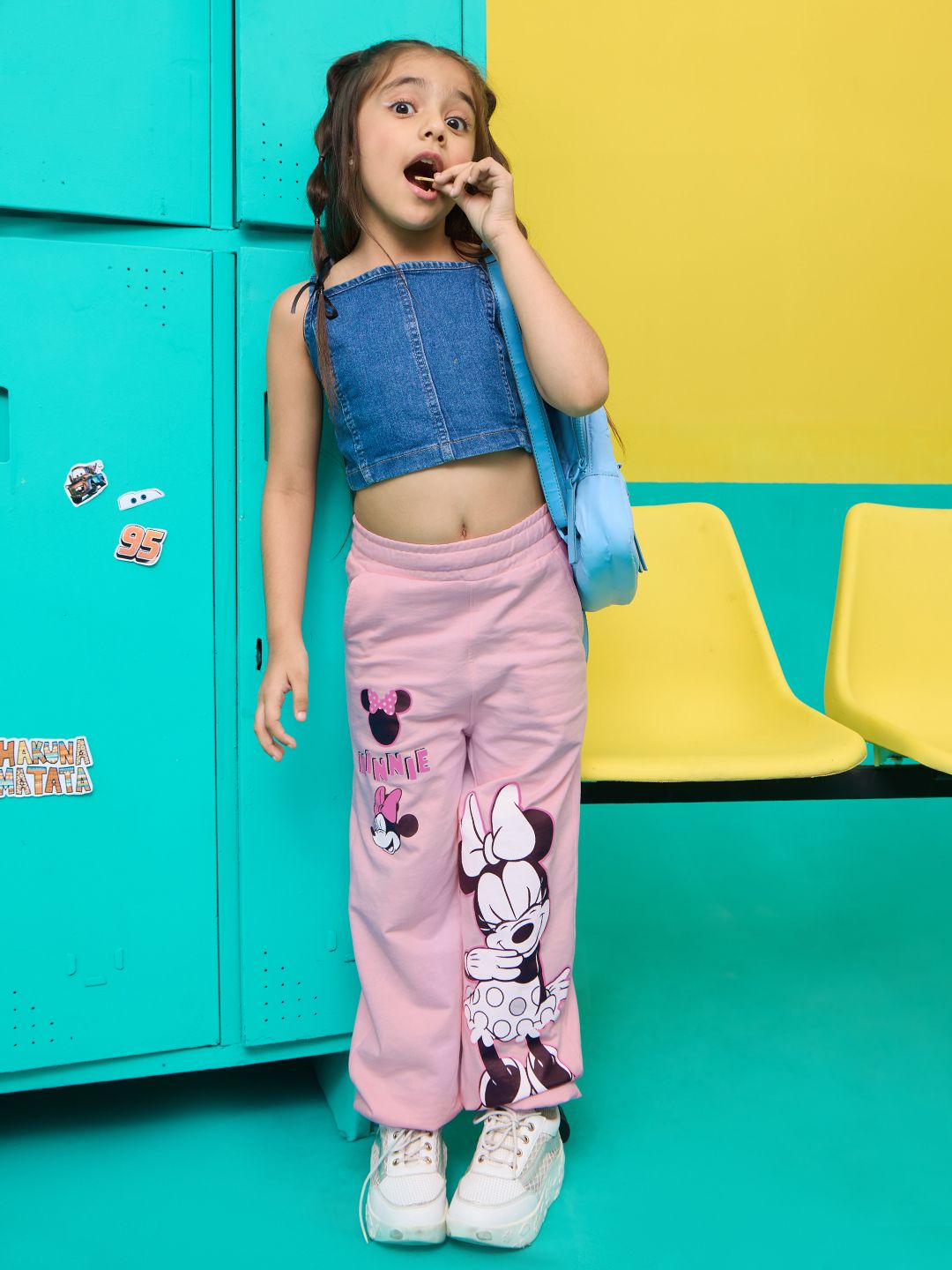 Disney: Cutest Minnie Mouse Girls Cotton Joggers (2-8 Yrs)