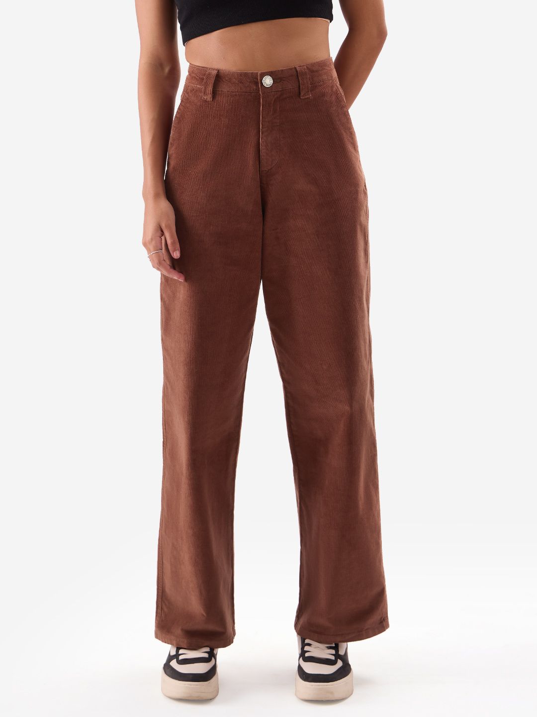 Corduroy Pant: Maroon Red Women Pants online