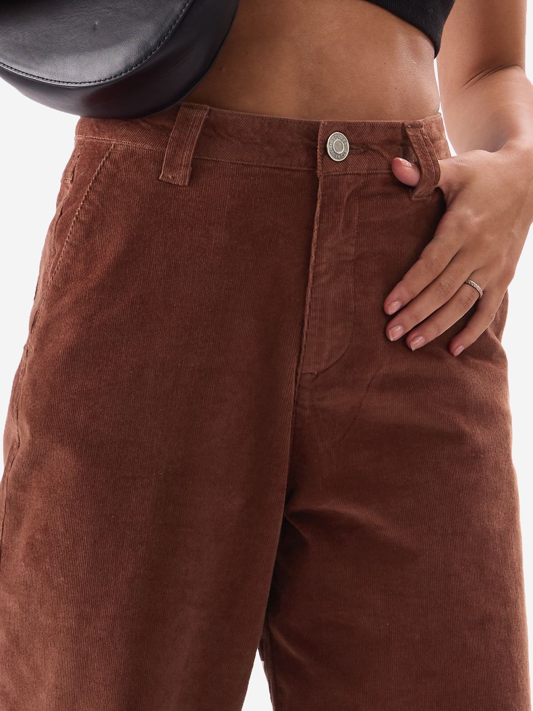 Corduroy Pant: Maroon Red Women Pants price