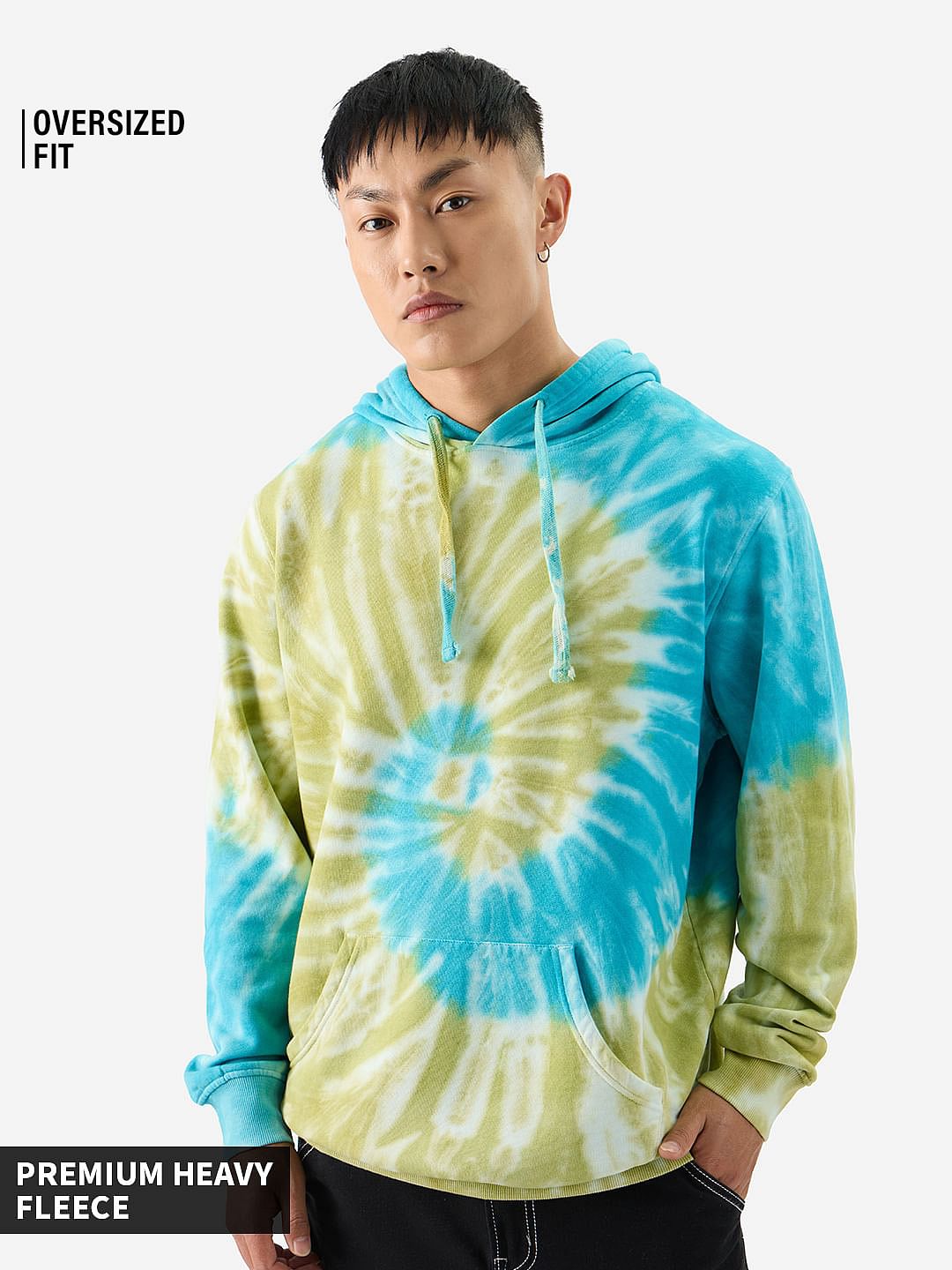 Buy Tie Dye: Blue Cheese Men Hoodie Online