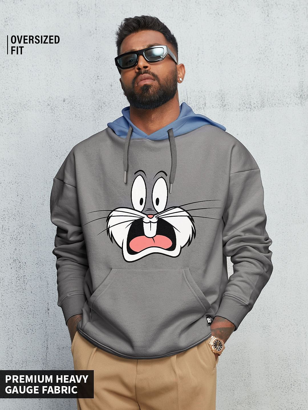 Buy Official Looney Tunes Bugs Special Men Oversized Hoodies Online