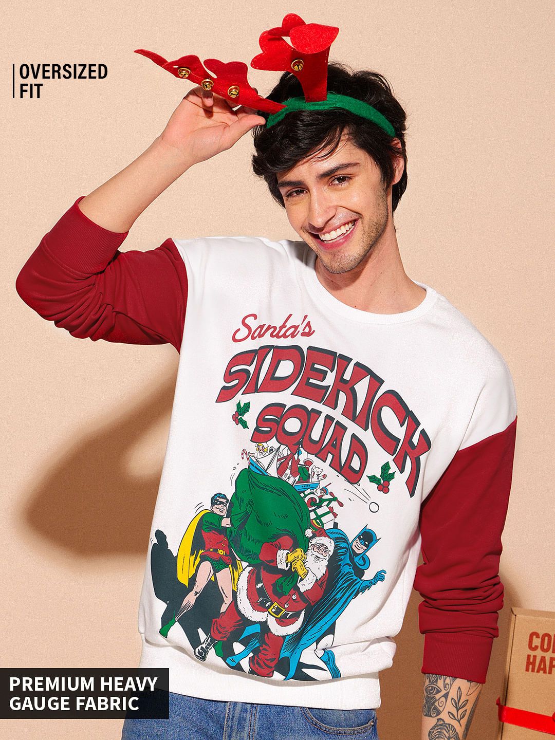 DC: Sidekick Squad Men Oversized Sweatshirts