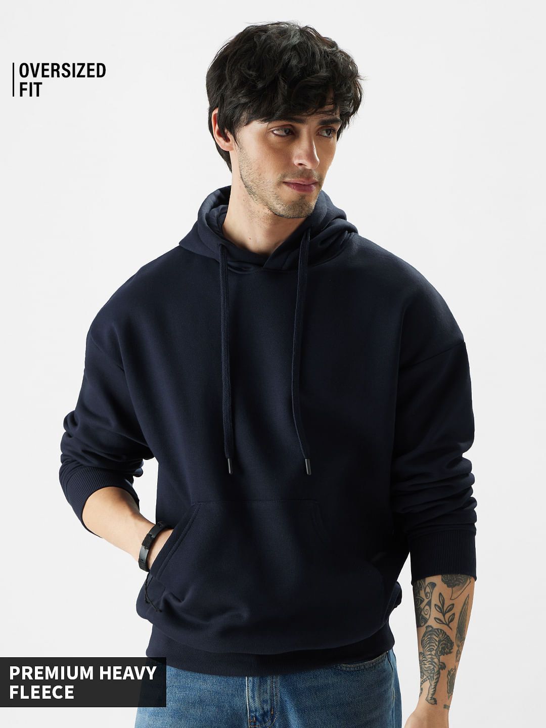 Buy TSS Originals: Twilight Blue Men Oversized Hoodie Online